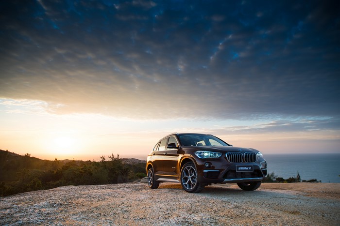 BMW X1 F49 SUV at Sunset