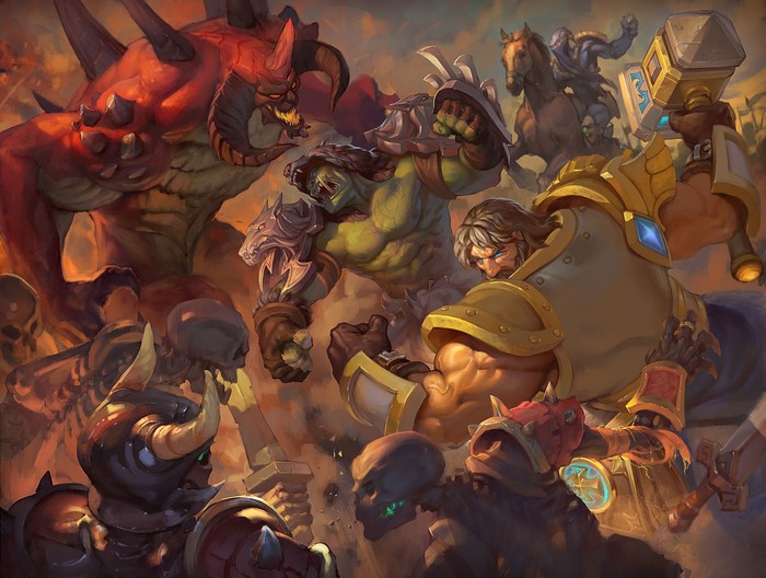 4K Heroes of the Storm Uther, Rehgar, Diablo, Warriors