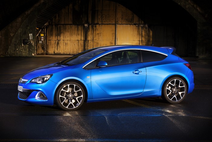 Blue 2011 Opel Astra OPC