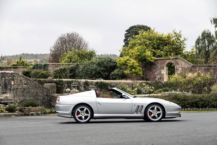 Silver Ferrari 575M Superamerica Cabriolet