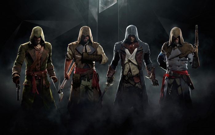 Four Assassins from Assassin's Creed Unity