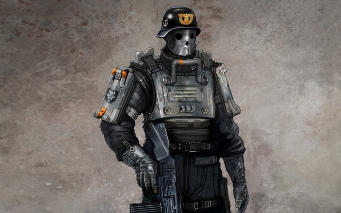 Soldier from The New Order with Assault Rifle