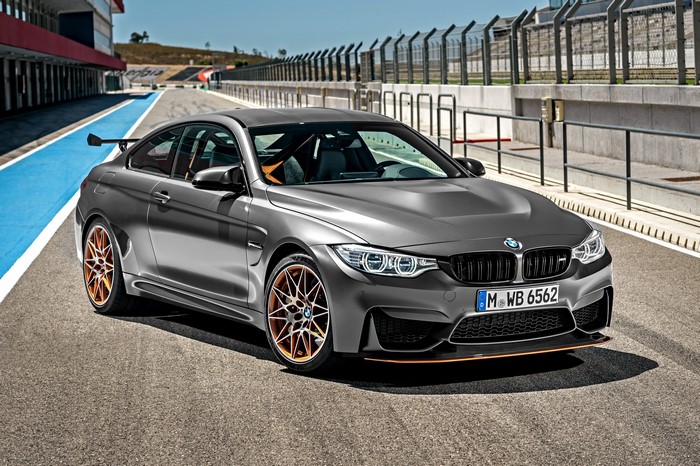 BMW M4 GTS F82 on a race track