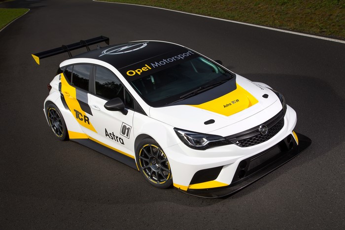 Opel Astra TCR race car on track
