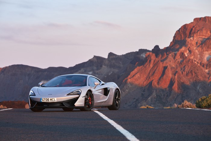 McLaren 570GT on a mountain road