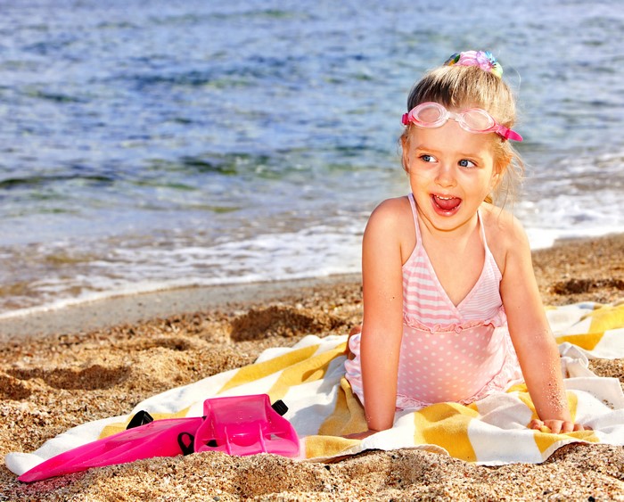 5K 6K Little girls Beach Sand Glasses