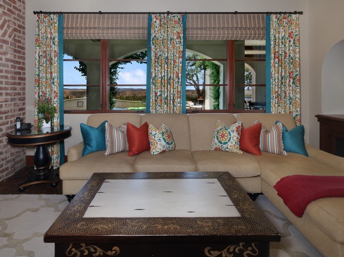 Living room with sofa and coffee table