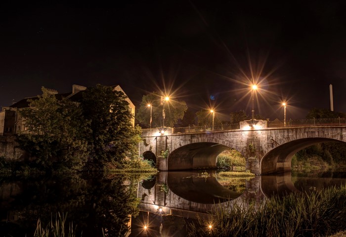 River Bann Bridge Portadown at Night