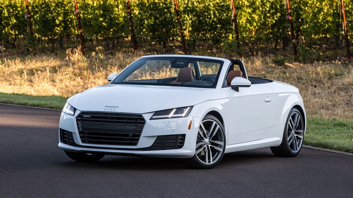 White Audi TT Roadster TFSI quattro US-spec