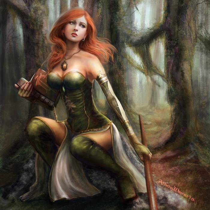 4K Redhead girl from World of WarCraft