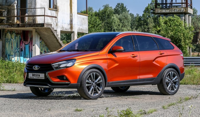 Orange Lada Vesta Cross Concept car