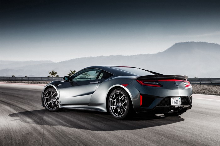 4K Acura NSX on a race track