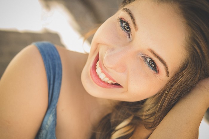 Close-up of a smiling woman