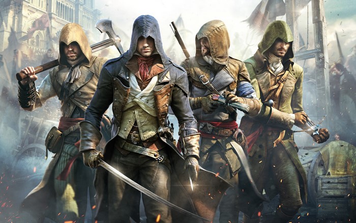 Four Assassins from Assassin's Creed Unity