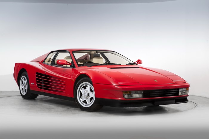 Red 1987 Ferrari Testarossa