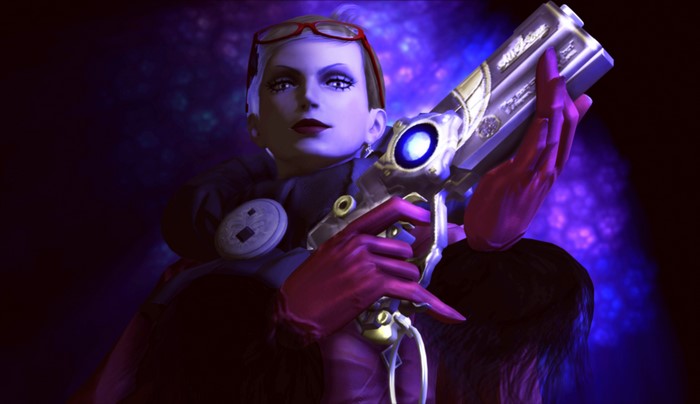 Jeanne from Bayonetta holding pistols
