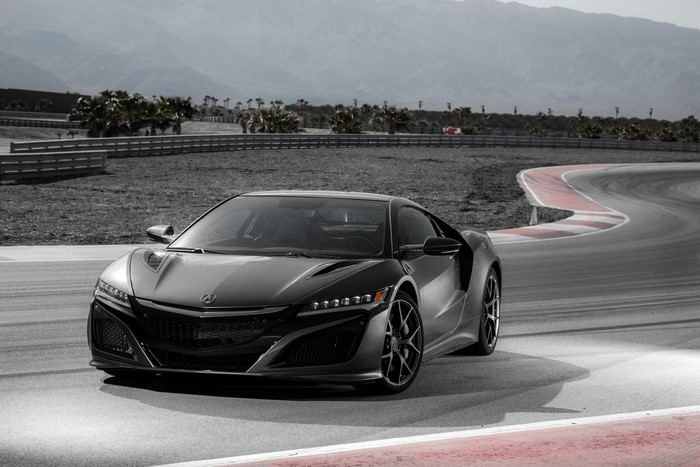 4K Acura NSX on a Racetrack