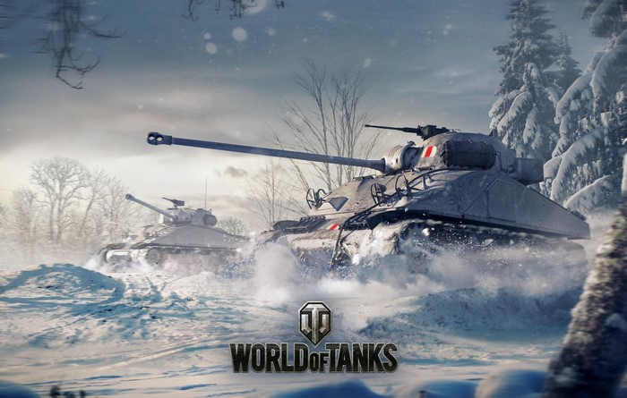 World of Tanks: Sherman Firefly and M4 Sherman in Snow
