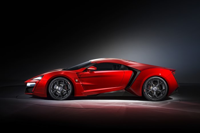 Red Lykan HyperSport car