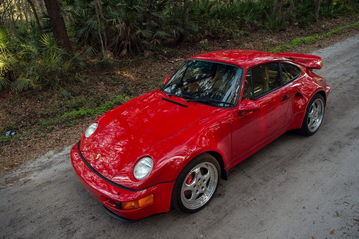 Red 1994 Porsche 911 Turbo 3.6 S Flachbau