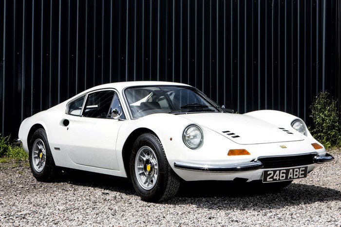 White 1970-71 Dino 246 GT by Pininfarina