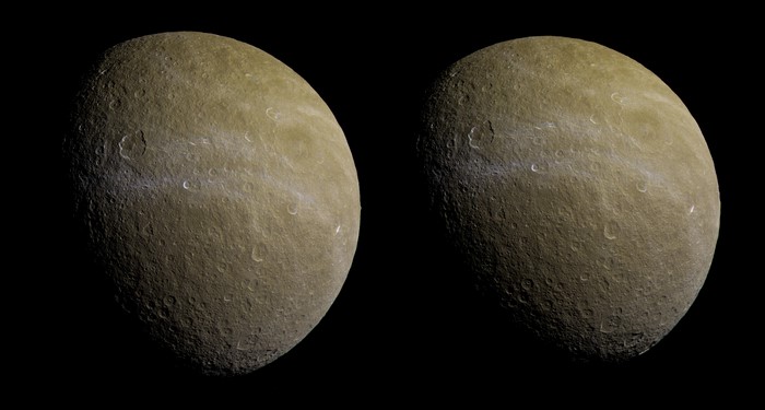 Rhea, Saturn's second-largest moon