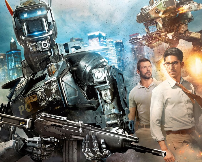 Chappie Robot with Hugh Jackman and Dev Patel