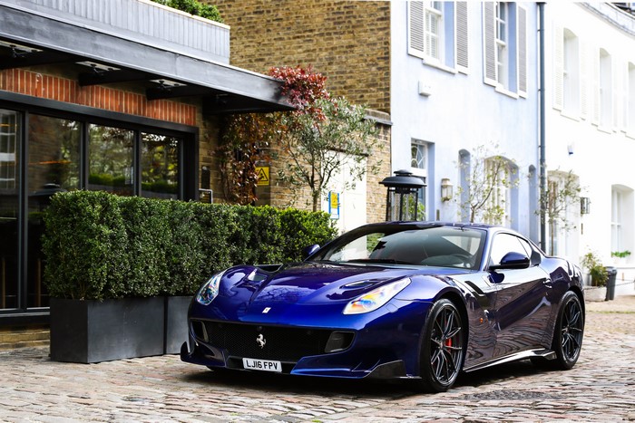 Blue 2015 Ferrari F12tdf