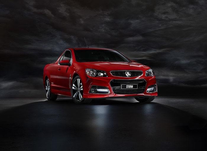 Red 2014 Holden Storm Ute