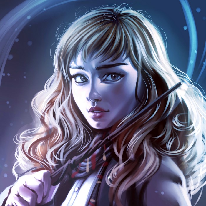 Hermione Granger from Harry Potter painting