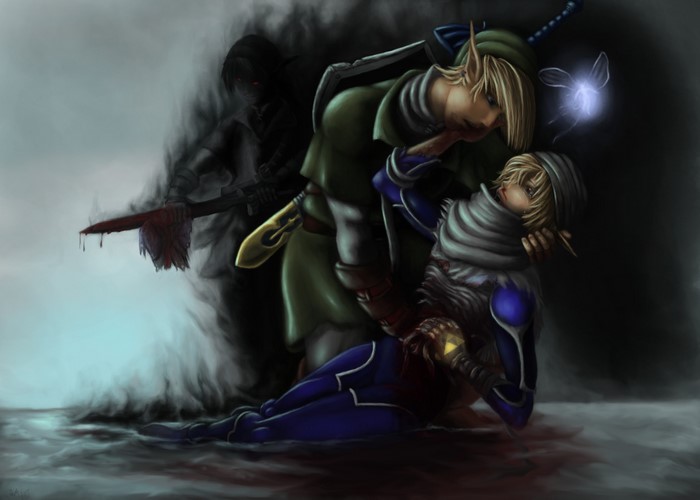 Link and Dark Link from The Legend of Zelda