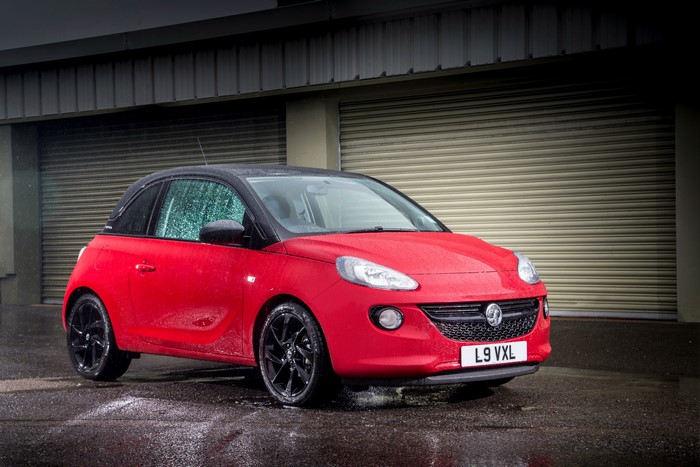 Red Vauxhall Adam Energised car