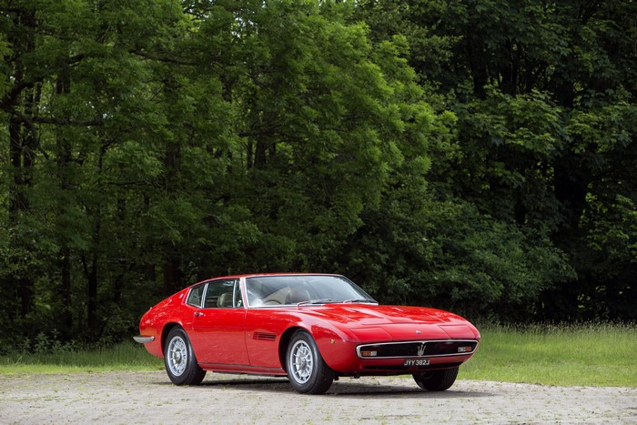 4K Red 1970-73 Maserati Ghibli SS Ghia