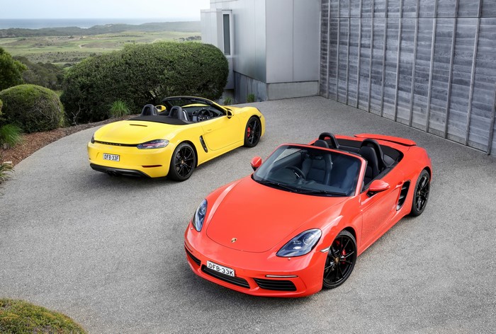 Two Porsche 718 Boxster S Cabriolets