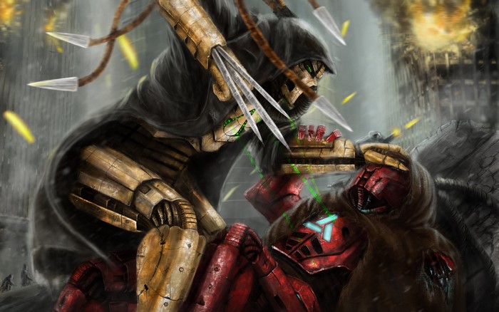 Cyrax vs Sektor from Mortal Kombat