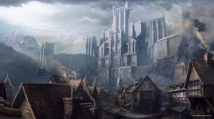 Wolfenstein The New Order Castle Landscape