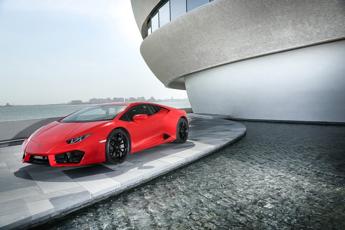 4K Red Lamborghini Luxury Car