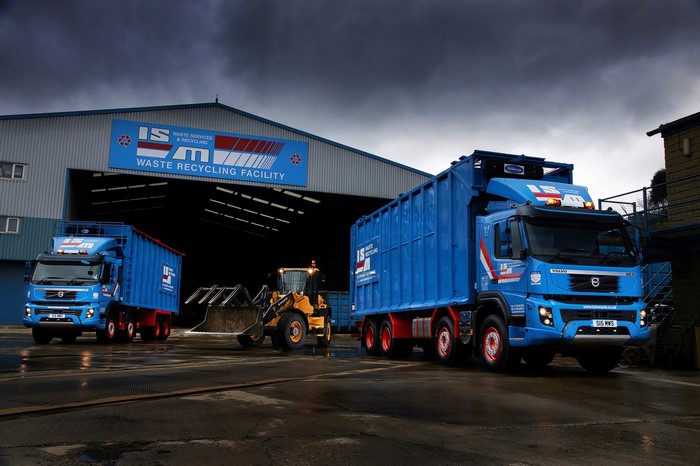 IS Waste Recycling Facility with Volvo Trucks and Loader
