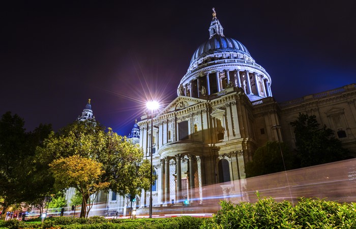 St. Paul's Cathedral at Night in London