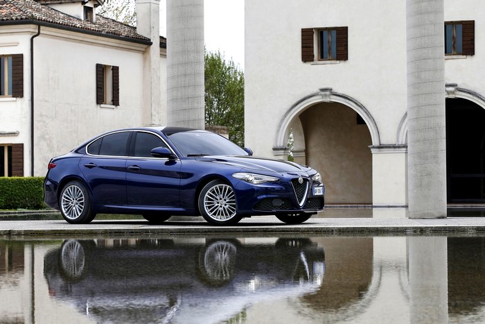 Blue Alfa Romeo Giulia Sedan
