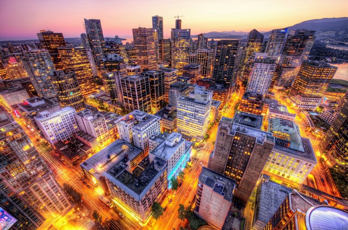 Vancouver Megapolis at Dusk