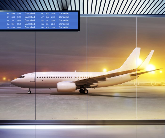 Airplane at Airport Gate