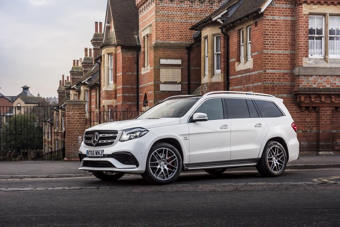 White Mercedes-Benz AMG GLS-Class X166