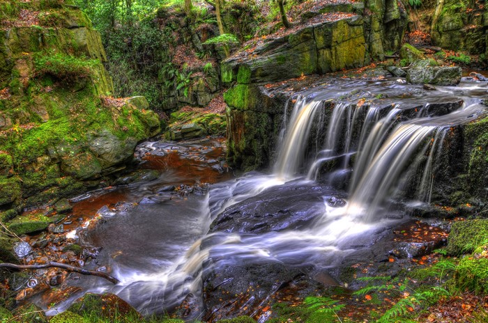 Jepsons Clough Waterfall Rivington England