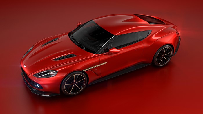 4K Red Aston Martin Vanquish Zagato Concept