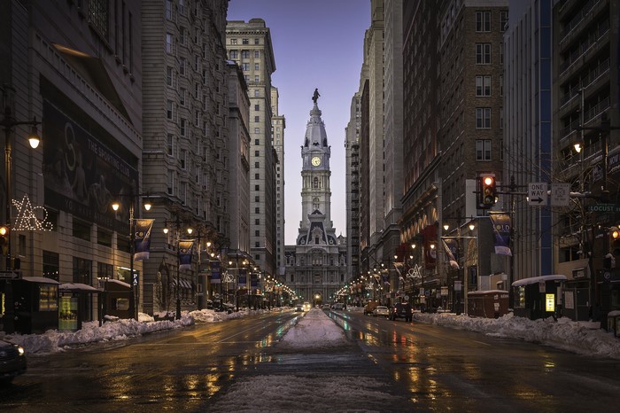 Philadelphia City Hall in Winter