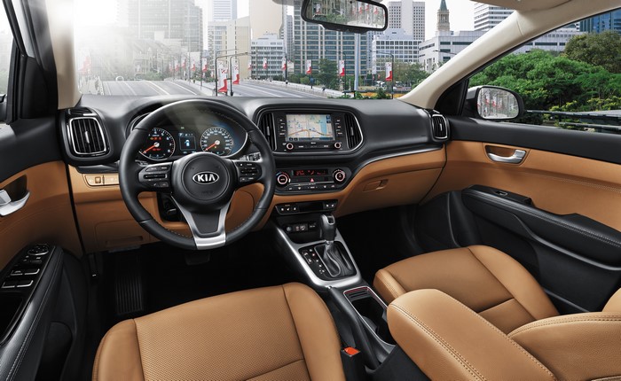 KIA KX3 Interior with Steering Wheel