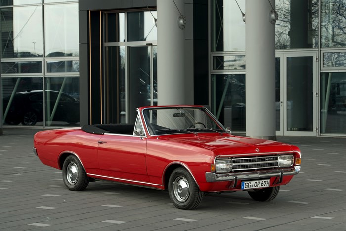 Red Opel Rekord Cabriolet by Karl Deutsch