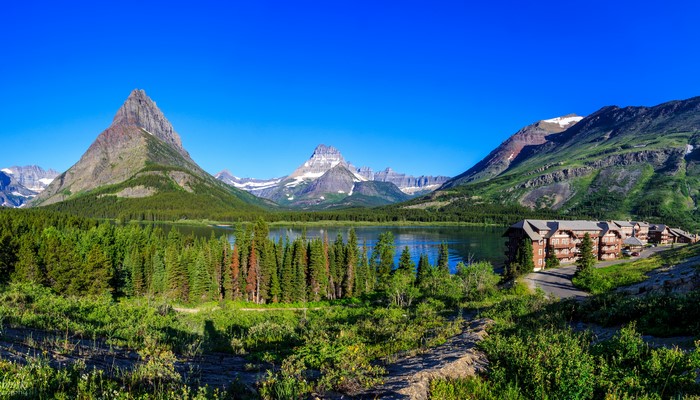 Swiftcurrent Lake Glacier National Park USA