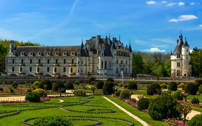 Château de Chenonceau and gardens in France